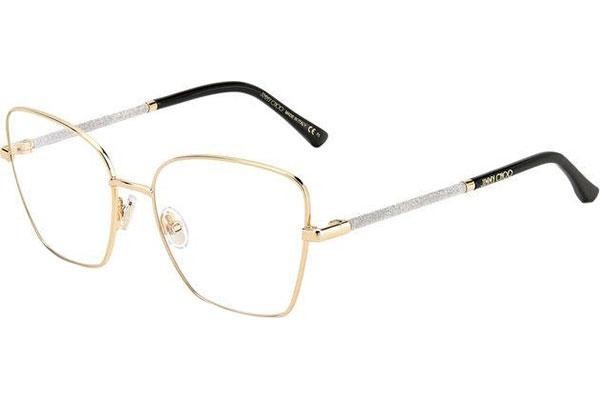 Okulary korekcyjne Jimmy Choo JC333 2M2 Kocie oczy Złote