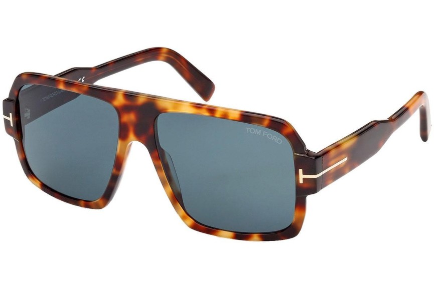 Okulary przeciwsłoneczne Tom Ford FT0933 53V Kwadratowe Havana