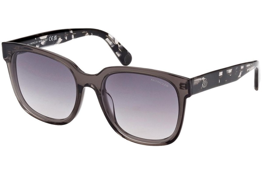 Okulary przeciwsłoneczne Moncler ML0198 05B Kwadratowe Czarne