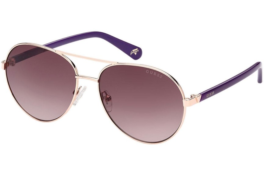 Okulary przeciwsłoneczne Guess GU5213 28F Pilotki (Aviator) Złote