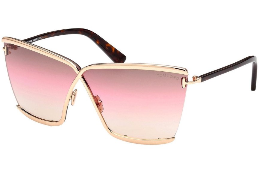 Okulary przeciwsłoneczne Tom Ford FT0936 28F Kwadratowe Złote