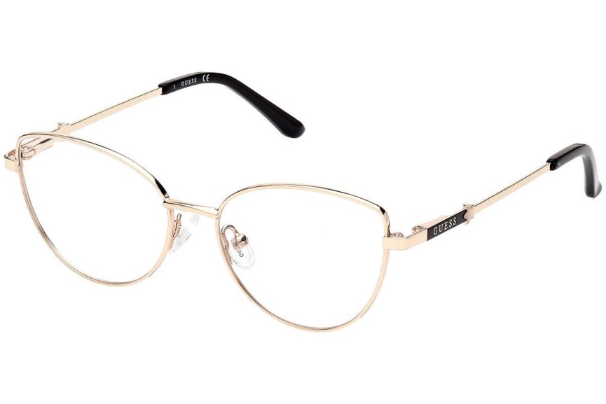 Okulary korekcyjne Guess GU9222 033 Kocie oczy Złote