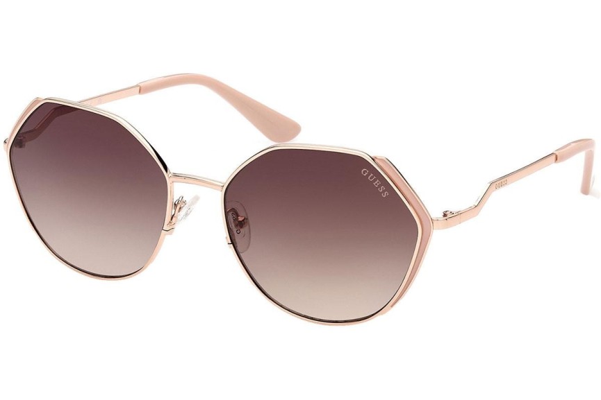 Okulary przeciwsłoneczne Guess GU7842 28F Okrągłe Złote