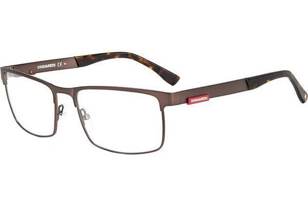 Okulary korekcyjne Dsquared2 D20006 HGC Kwadratowe Brązowe