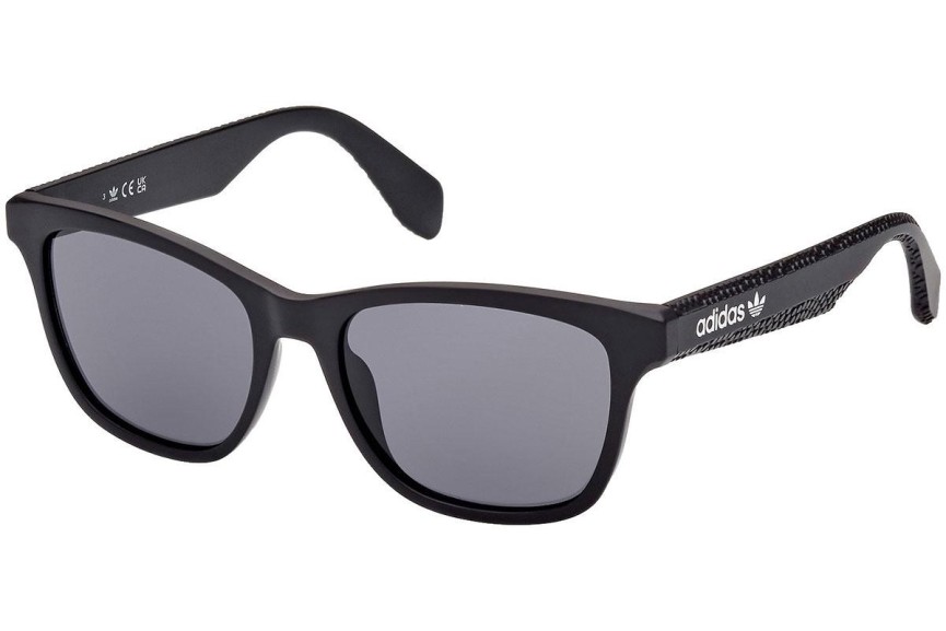 Okulary przeciwsłoneczne Adidas Originals OR0069 02A Prostokątne Czarne
