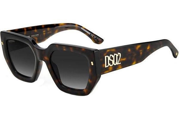 Okulary przeciwsłoneczne Dsquared2 D20031/S 086/9O Kwadratowe Havana