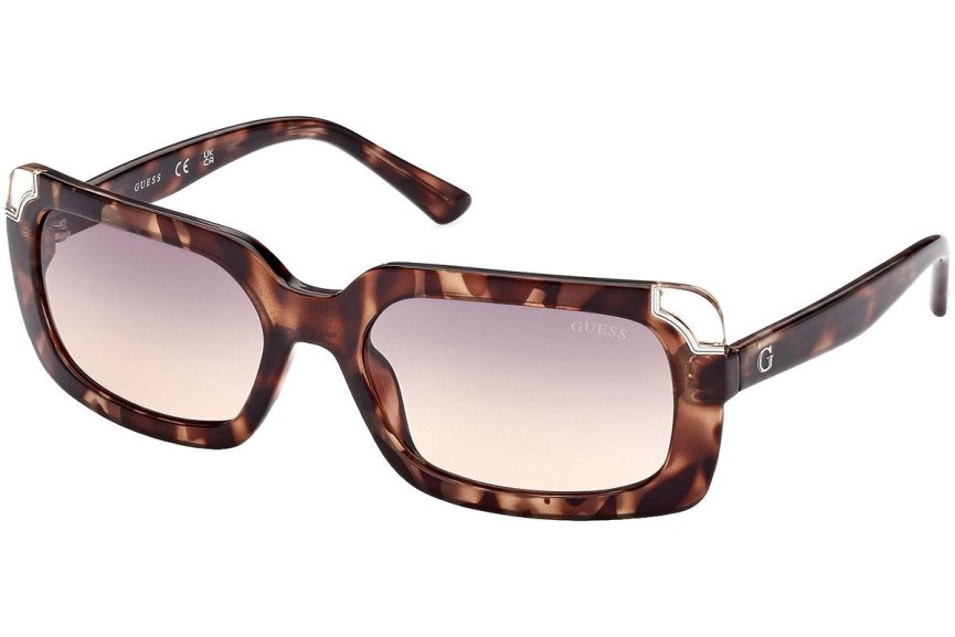 Okulary przeciwsłoneczne Guess GU7841 56B Prostokątne Havana