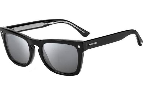 Okulary przeciwsłoneczne Dsquared2 D20013/S CSA/T4 Kocie oczy Czarne