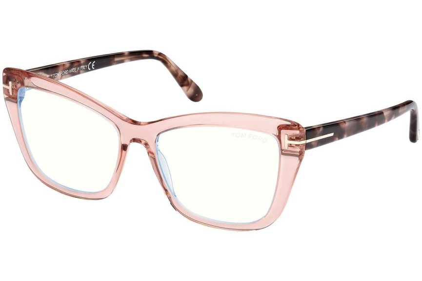 Silmälasit Tom Ford FT5826-B 072 Cat Eye Vaaleanpunainen