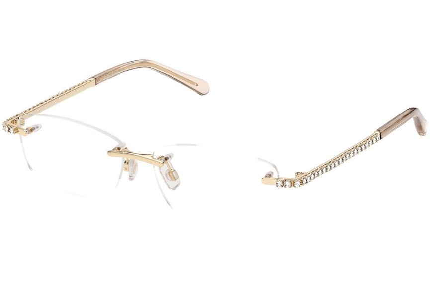 Okulary korekcyjne Swarovski SK5423-H 032 Prostokątne Złote