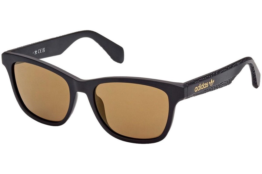 Okulary przeciwsłoneczne Adidas Originals OR0069 02G Prostokątne Czarne