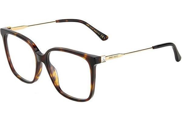 Okulary korekcyjne Jimmy Choo JC341 086 Kwadratowe Havana