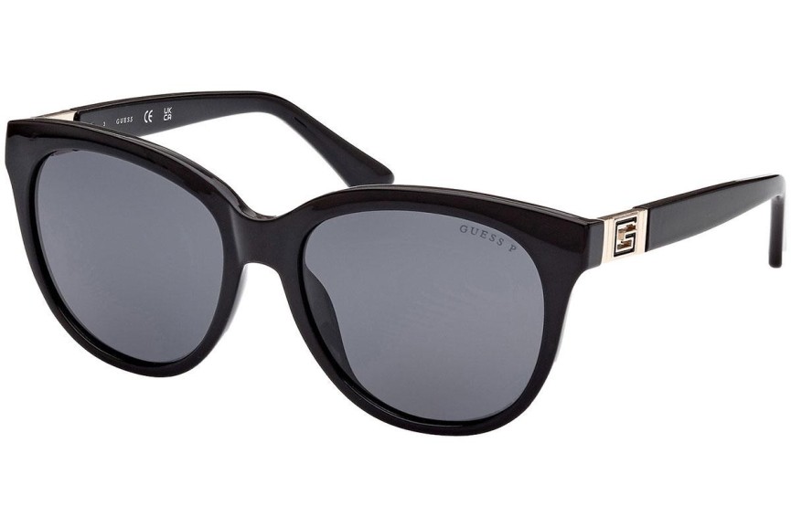 Okulary przeciwsłoneczne Guess GU7850 01D Polarized Okrągłe Czarne