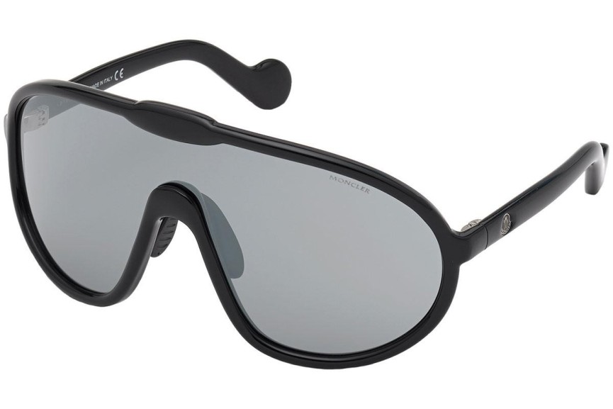 Okulary przeciwsłoneczne Moncler ML0184 01C Pojedyncze | Shield Czarne