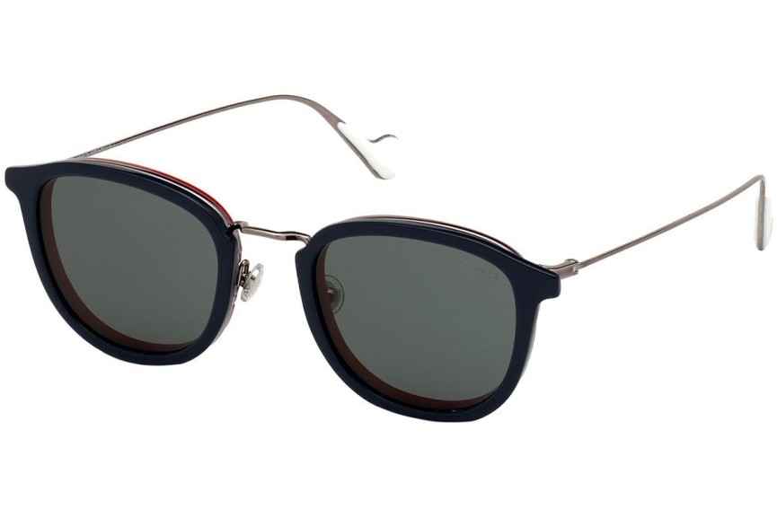 Okulary przeciwsłoneczne Moncler ML0126 92V Okrągłe Niebieskie