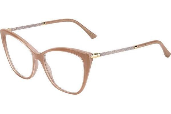 Okulary korekcyjne Jimmy Choo JC331 FWM Kocie oczy Beżowe