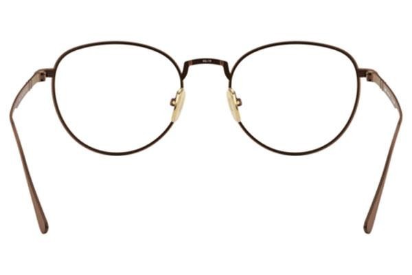 Okulary korekcyjne Persol PO5002VT 8003 Okrągłe Brązowe