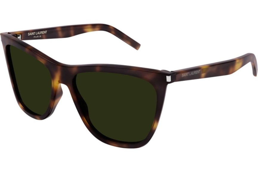 Okulary przeciwsłoneczne Saint Laurent SL526 002 Kocie oczy Havana