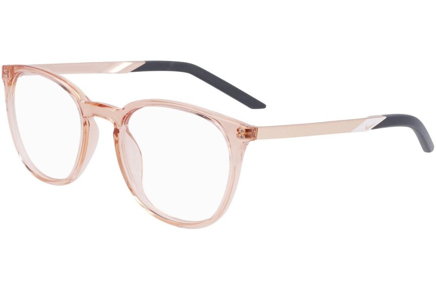Okulary korekcyjne Nike 7257 682 Okrągłe Różowe