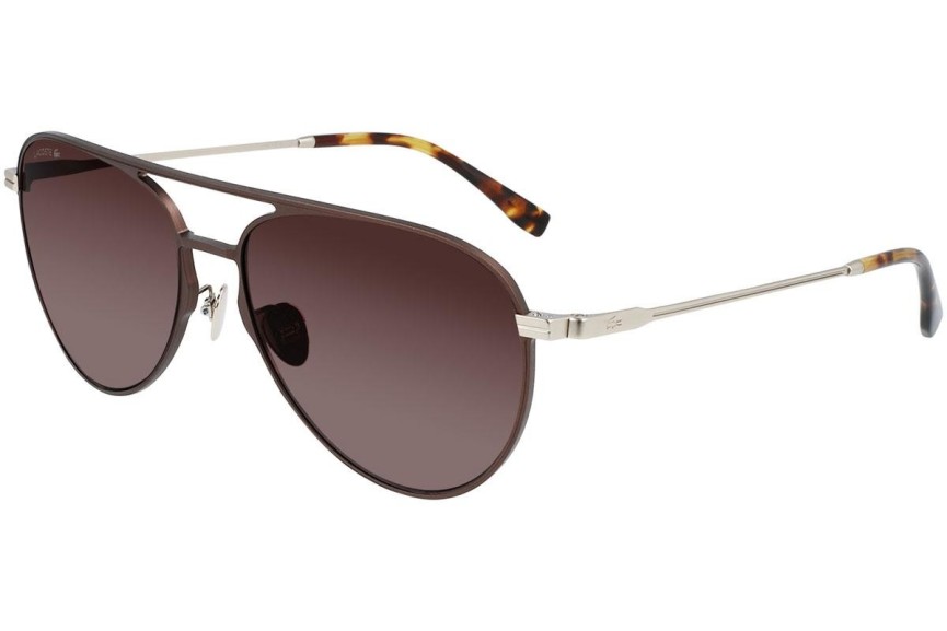 Okulary przeciwsłoneczne Lacoste L243SE 210 Pilotki (Aviator) Brązowe