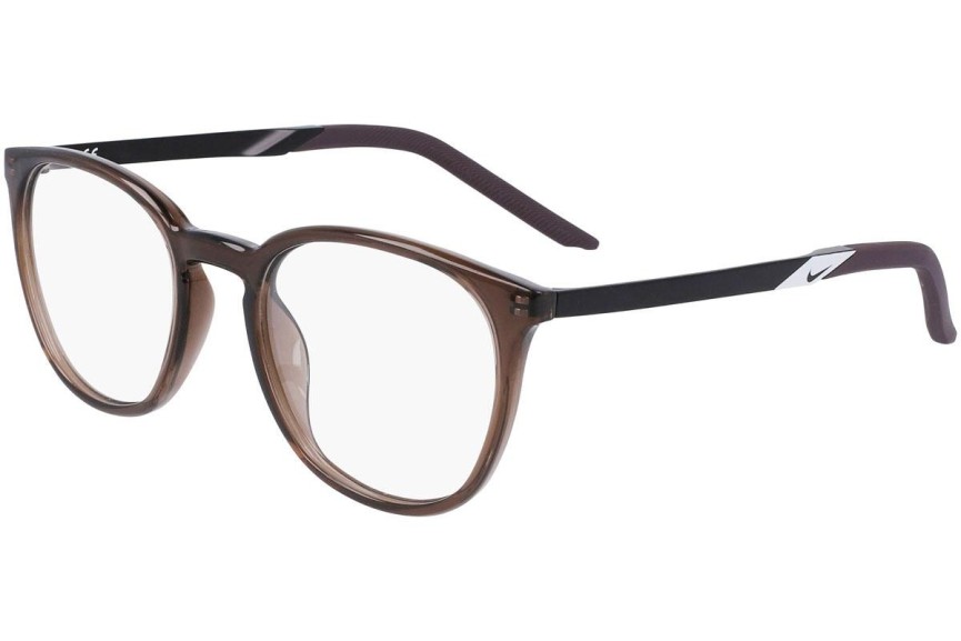 Okulary korekcyjne Nike 7257 090 Okrągłe Brązowe
