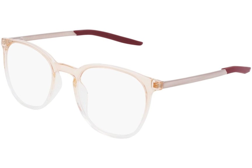 Okulary korekcyjne Nike 7280 616 Okrągłe Beżowe