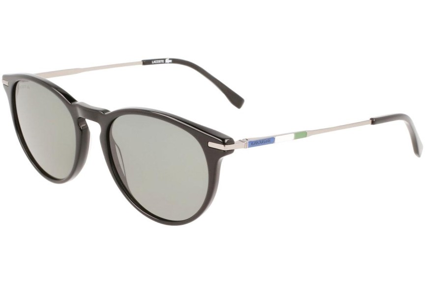 Okulary przeciwsłoneczne Lacoste L609SND 001 Okrągłe Czarne