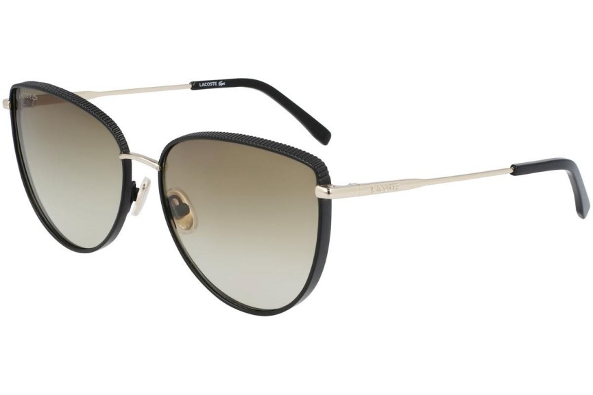 Okulary przeciwsłoneczne Lacoste L230S 002 Kocie oczy Czarne