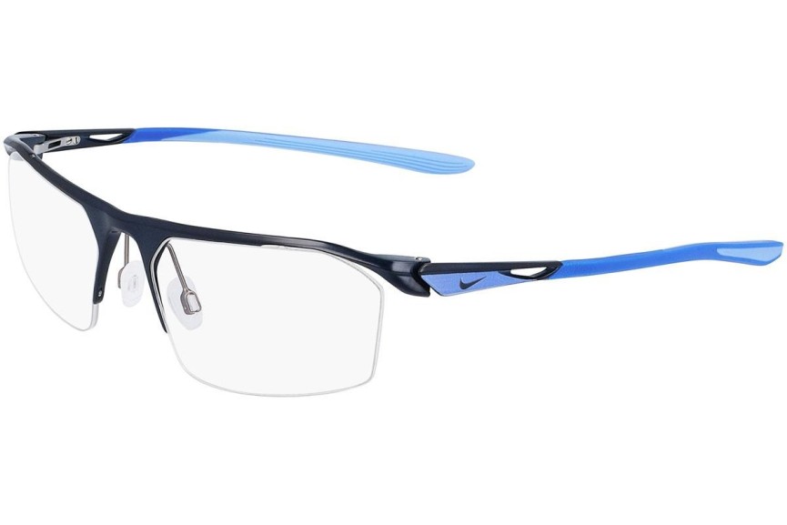 Okulary korekcyjne Nike 8050 401 Prostokątne Niebieskie