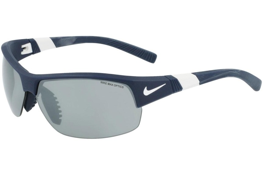 Okulary przeciwsłoneczne Nike Show X2 DJ9939 451 Prostokątne Niebieskie