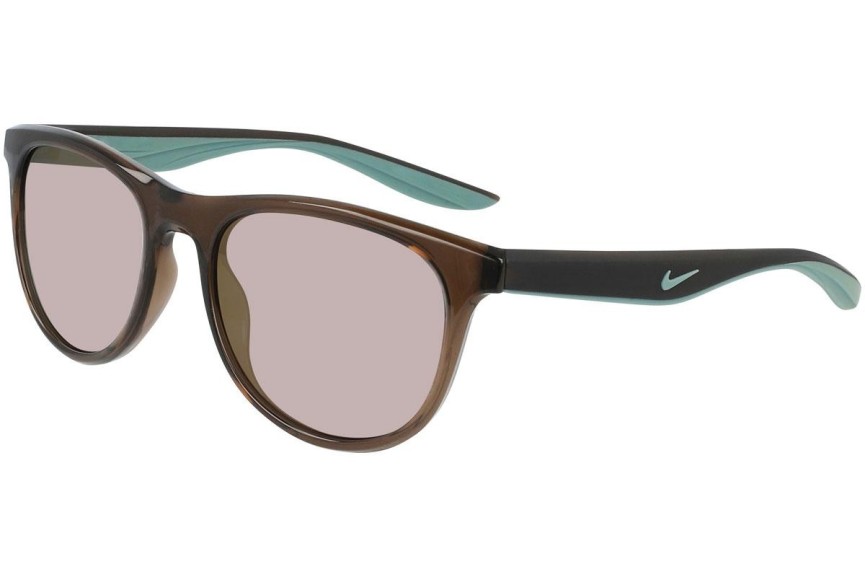 Okulary przeciwsłoneczne Nike Wave M DQ0854 004 Okrągłe Brązowe