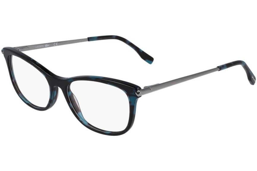 Okulary korekcyjne Lacoste L2863 220 Kocie oczy Niebieskie