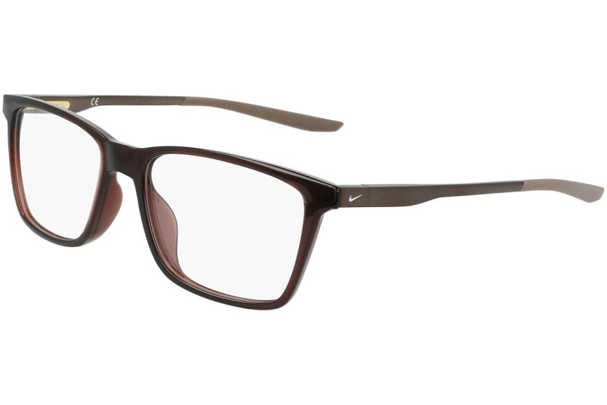 Okulary korekcyjne Nike 7286 201 Kwadratowe Brązowe