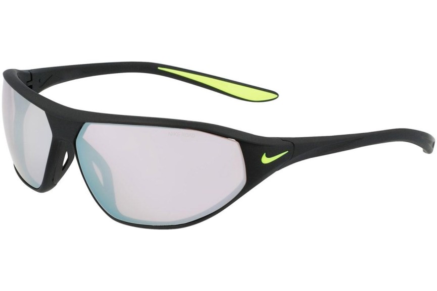 Okulary przeciwsłoneczne Nike Aero Swift E DQ0992 012 Prostokątne Czarne