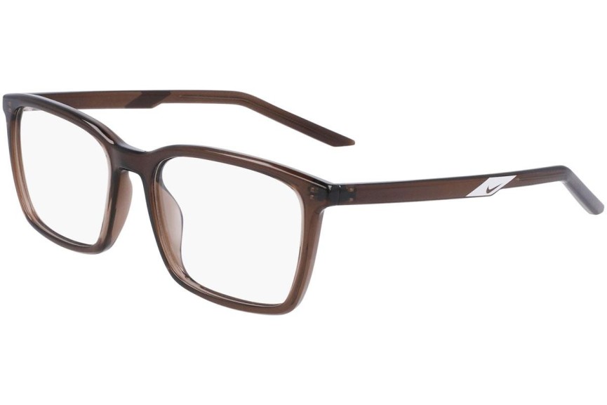 Okulary korekcyjne Nike 7256 090 Kwadratowe Brązowe