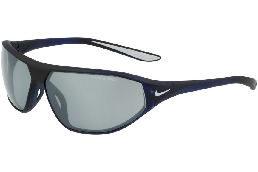 Okulary przeciwsłoneczne Nike Aero Swift DQ0803 410 Prostokątne Niebieskie
