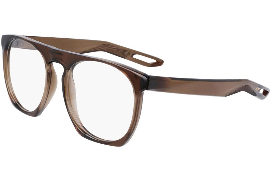 Okulary korekcyjne Nike 7305 090 Kwadratowe Brązowe