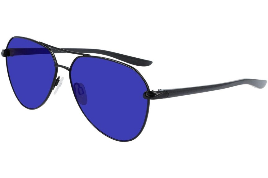 Okulary przeciwsłoneczne Nike City Aviator M DJ0887 011 Pilotki (Aviator) Czarne
