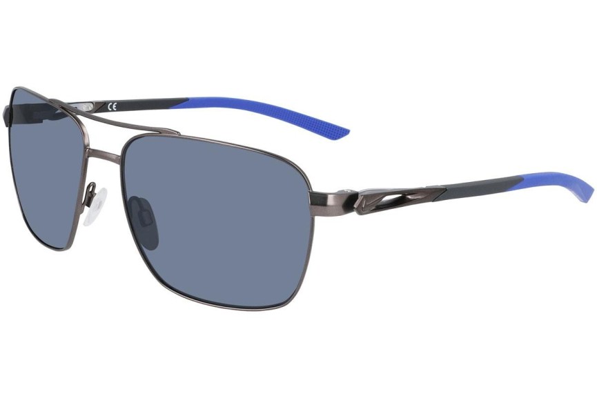 Okulary przeciwsłoneczne Nike Club Premier DQ0798 993 Kwadratowe Srebrne