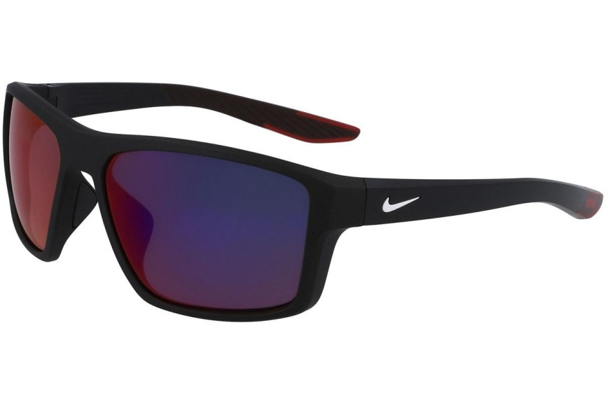 Okulary przeciwsłoneczne Nike Brazen Fury E DC3293 010 Prostokątne Czarne