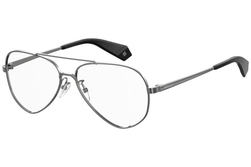Okulary korekcyjne Polaroid PLDD358/G 6LB Pilotki (Aviator) Srebrne