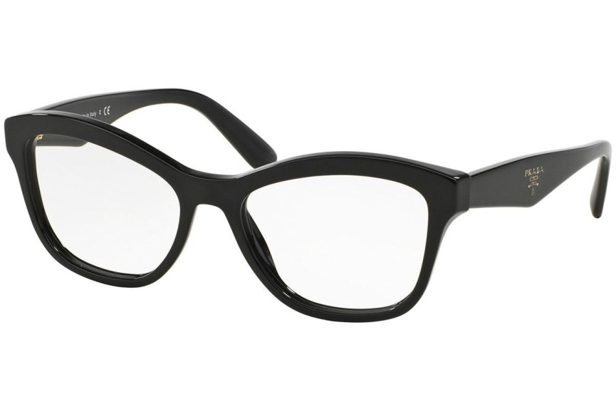 Okulary korekcyjne Prada PR29RV 1AB1O1 Kocie oczy Czarne