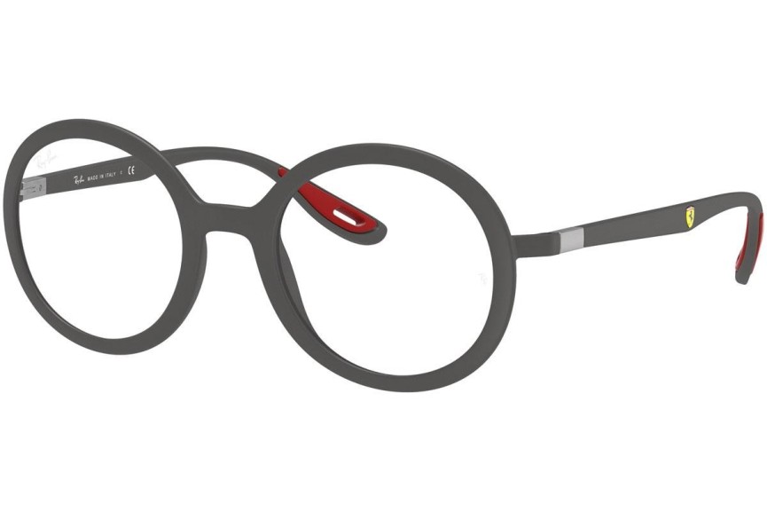 Okulary korekcyjne Ray-Ban Scuderia Ferrari Collection RX7180M F626 Okrągłe Szare