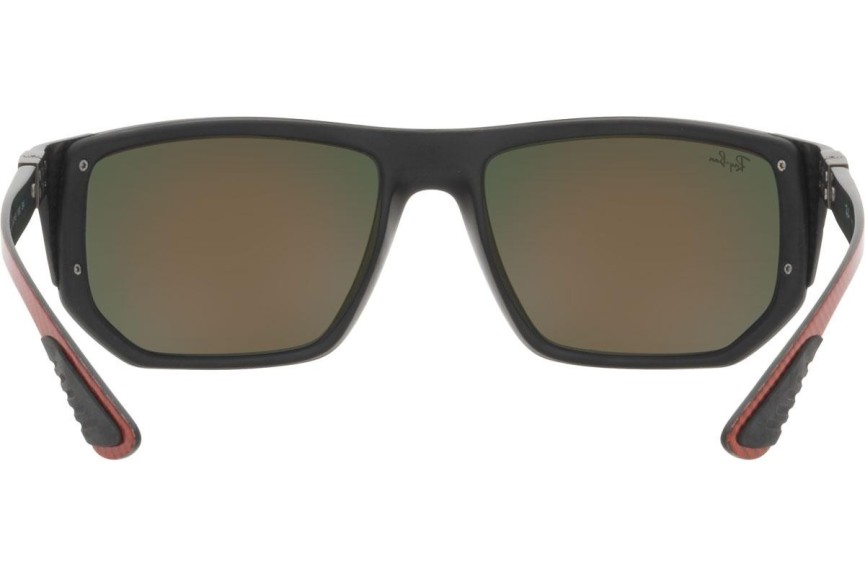 Okulary przeciwsłoneczne Ray-Ban Scuderia Ferrari Collection RB8361M F6476Q Prostokątne Czarne