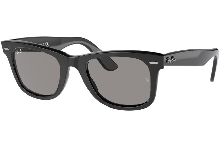 Okulary przeciwsłoneczne Ray-Ban Wayfarer RB2140 6495R5 Kwadratowe Czarne