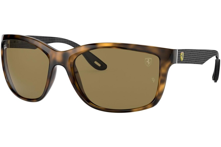 Okulary przeciwsłoneczne Ray-Ban Scuderia Ferrari Collection RB8356M F64673 Prostokątne Havana