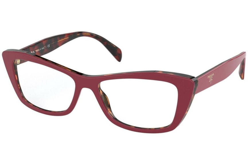 Okulary korekcyjne Prada PR15XV 07C1O1 Kocie oczy Czerwone