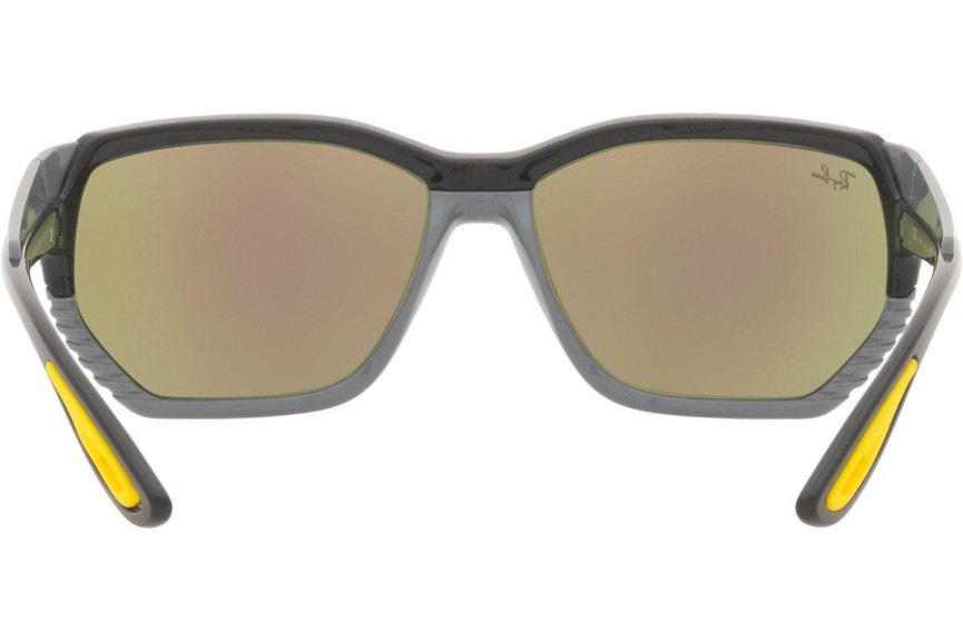 Okulary przeciwsłoneczne Ray-Ban RB4366M F67555 Prostokątne Czarne