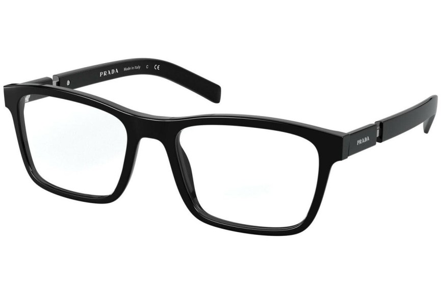 Okulary korekcyjne Prada PR16XV 1AB1O1 Prostokątne Czarne