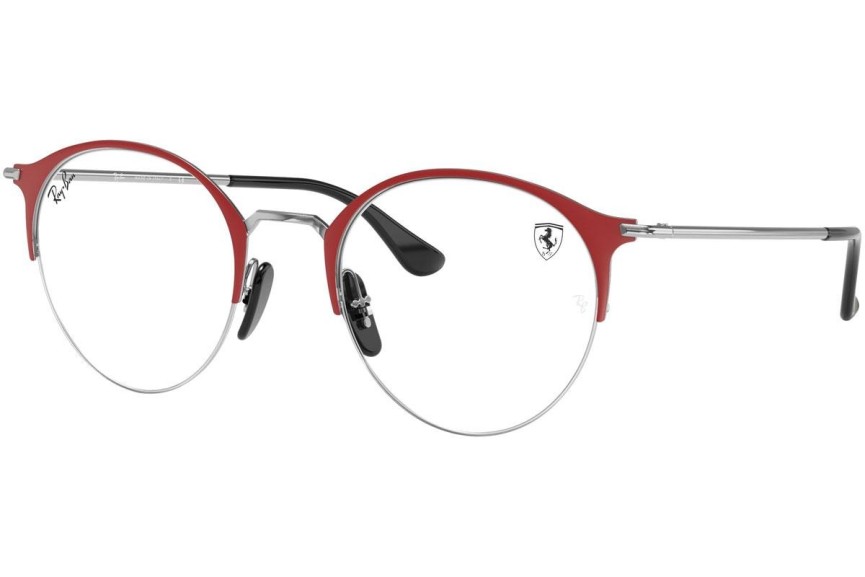 Okulary korekcyjne Ray-Ban Scuderia Ferrari Collection RX3578VM F045 Okrągłe Czerwone